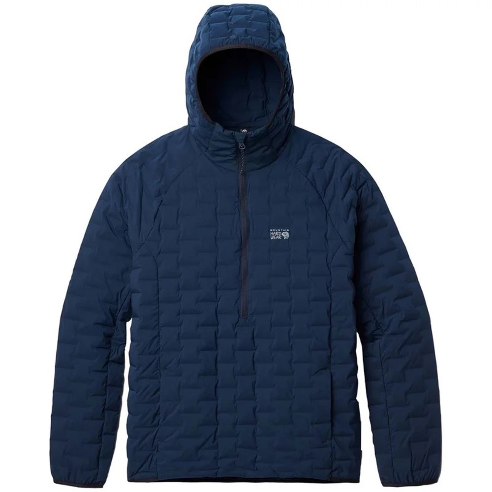 Mountain Hardwear Stretchdown Pullover Hoody - MS / WM Navy Blue